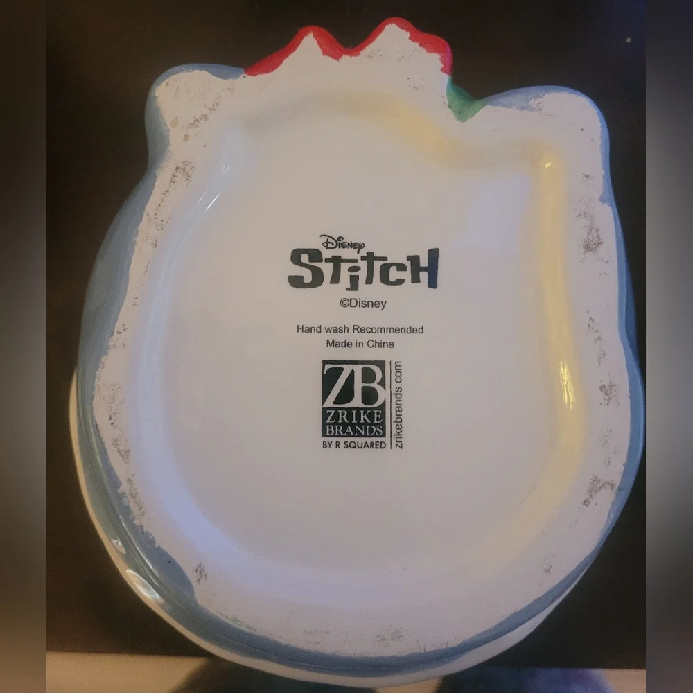 Disney stitch zrike brands holiday Santa stitch cookie jar-rare hard to find